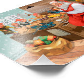 Der Weihnachtsmann und seine Elfen in der Werkstat Fotodruck (Ecke)