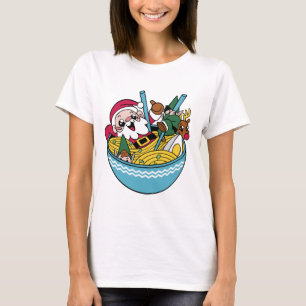 Der Weihnachtsmann und seine Freunde erwärmen sich T-Shirt