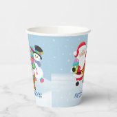 Der Weihnachtsmann und seine Freunde Papiertasse Pappbecher (Links)