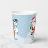 Der Weihnachtsmann und seine Freunde Papiertasse Pappbecher (Rechts)