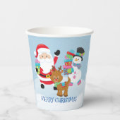 Der Weihnachtsmann und seine Freunde Papiertasse Pappbecher (Vorderseite)