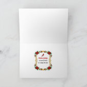 Der Weihnachtsmann und seine Rentiere Karte (Innenseite)