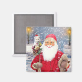 Der Weihnachtsmann und Weihnachten gibt dem amerik Magnet (Vorderseite/Rückseite)