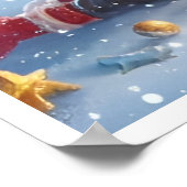 Der Weihnachtsmann verbessert das Werteplakat (Mat Poster (Ecke)