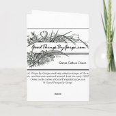 Der Weihnachtsmann, Vintages Gedicht, Weihnachten, Feiertagskarte (Rückseite)