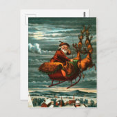 Der Weihnachtsmann von Vintage Postkarte (Vorne/Hinten)