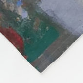 Der Weihnachtsmann vor dem Spielzeugladen Kunst Fleecedecke (Ecke)