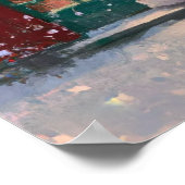 Der Weihnachtsmann vor dem Spielzeugladen Kunst Poster (Ecke)