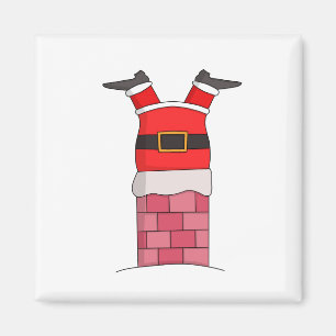 Der Weihnachtsmann war im Kamin voll Magnet
