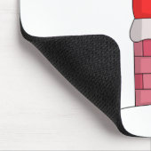Der Weihnachtsmann war im Kamin voll Mousepad (Ecke)