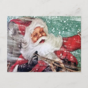 Der Weihnachtsmann warf die Postkarte SNOW