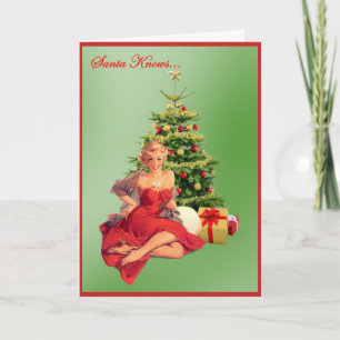 Der Weihnachtsmann weiß... Feiertagskarte