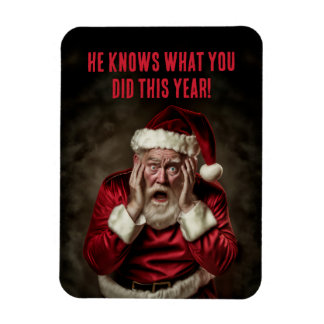 Der Weihnachtsmann weiß, was du dieses Jahr Weihna Magnet