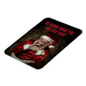 Der Weihnachtsmann weiß, was du dieses Jahr Weihna Magnet (Linke Seite)