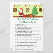 Der Weihnachtsmann, wie gut Sie wissen, Babydusche (Vorne/Hinten)