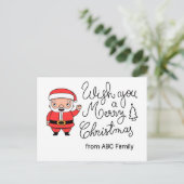 Der Weihnachtsmann wünscht dir frohe Weihnachten z (Stehend Vorderseite)