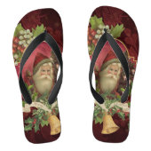 Der Weihnachtsmann wünscht Ihnen frohe Weihnachten Badesandalen (Fußbett)