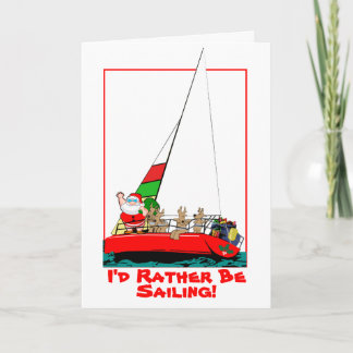 Der Weihnachtsmann würde lieber auf der Weihnachts Karte
