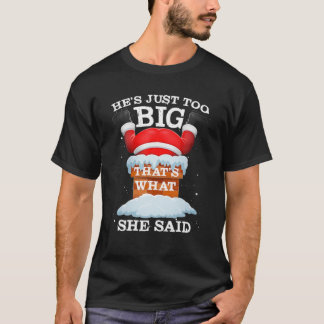 Der Weihnachtsmann zitiert das, was sie Weihnachte T-Shirt