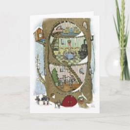 Der Weihnachtsmäusenbaum Karte