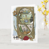 Der Weihnachtsmäusenbaum Karte (Gelbe Blume)