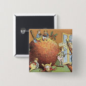 Der Weihnachtspudding Button (Vorne & Hinten)