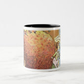 Der Weihnachtspudding Zweifarbige Tasse (Mittel)