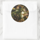 Der Weihnachtsschmetterling Runder Aufkleber (Tasche)