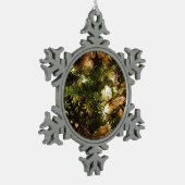 Der Weihnachtsschmetterling Schneeflocken Zinn-Ornament (Links)