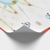 Der Weihnachtsschneemann - Geschenkpapier (Ecke)