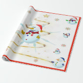 Der Weihnachtsschneemann - Geschenkpapier (Ungerollt)