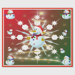 Der Weihnachtsschneemann - Geschenkpapier