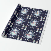 Der Weihnachtsschneemann Glittery - Geschenkpapier (Ungerollt)