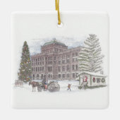 Der Weihnachtsspaziergang in der Genfer Keramik Keramikornament (Vorderseite)