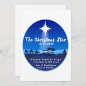 Der Weihnachtsstar Feiertagskarte (Vorne/Hinten)