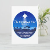 Der Weihnachtsstar Feiertagskarte (Stehend Vorderseite)