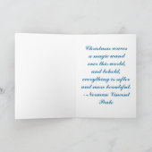 Der Weihnachtsstern Feiertagskarte (Innenseite)