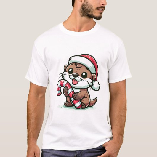 Der Weihnachtstotter-Cartoon T-Shirt (Vorderseite)