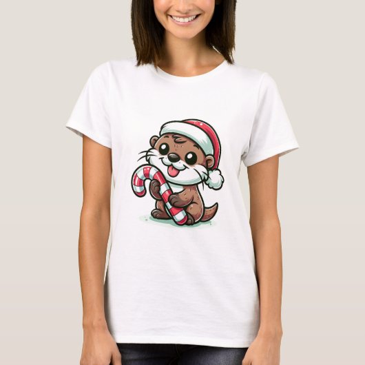 Der Weihnachtstotter-Cartoon T-Shirt (Vorderseite)