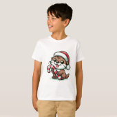 Der Weihnachtstotter-Cartoon T-Shirt (Vorne ganz)