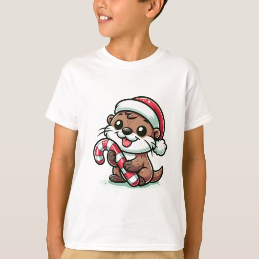 Der Weihnachtstotter-Cartoon T-Shirt (Vorderseite)