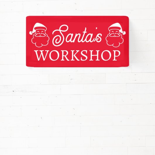 Der Weihnachtsworkshop mit rotem Banner (InSitu)
