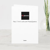 Der Weihnachtswunsch des Piraten Feiertagskarte (Rückseite)