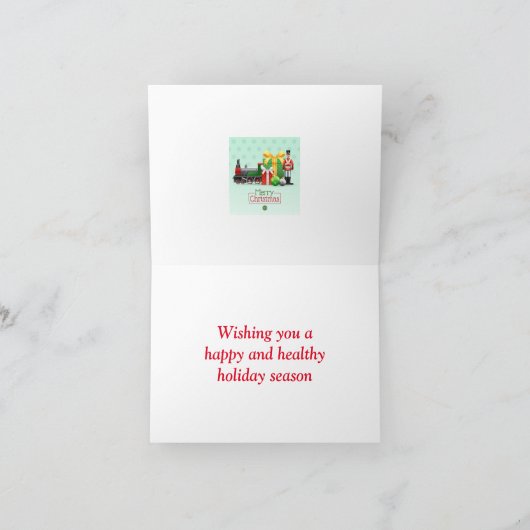 Der Weihnachtszug Karte (Innenseite)