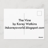 Der Wein - Abstrakte Malerei Postkarte (Rückseite)
