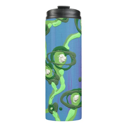 Der Wein - Abstrakte Malerei Thermosbecher (Vorderseite)