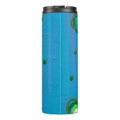 Der Wein - Abstrakte Malerei Thermosbecher (Rückseite)