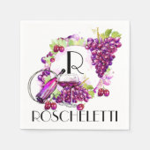 Der Wein Cocktail Napkins Serviette (Vorderseite)