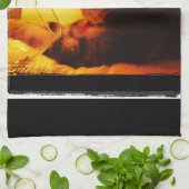 Der Wein-Glas des Indigos Handtuch (Gefaltet)