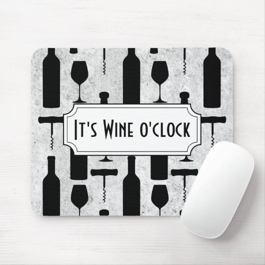 Der Wein O' Clock Mousepad (Mit Mouse)